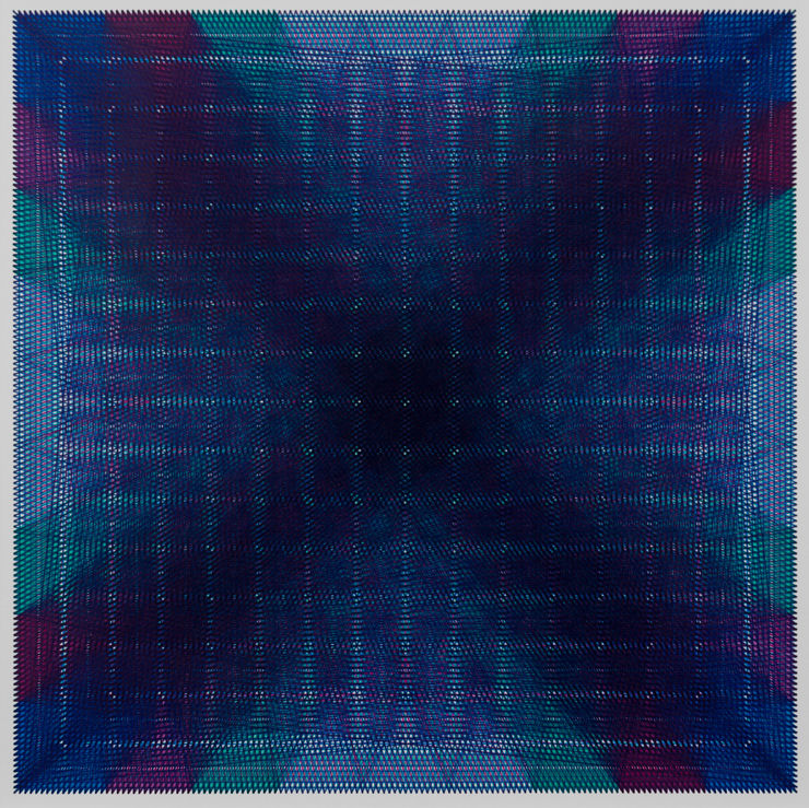 Nima Nabavi A Beginning, Ever Expanding, 2025 Ink on Paper 23 x 23 in. 58.42 x 58.42 cm 15 x 15 x 1⅛ in. (framed) 38.00 x 38.00 x 3.00 cm (framed)