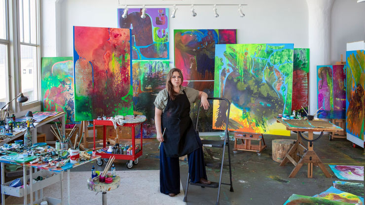 Vian Sora in her Louisville studio. Photo: Mindy Best
