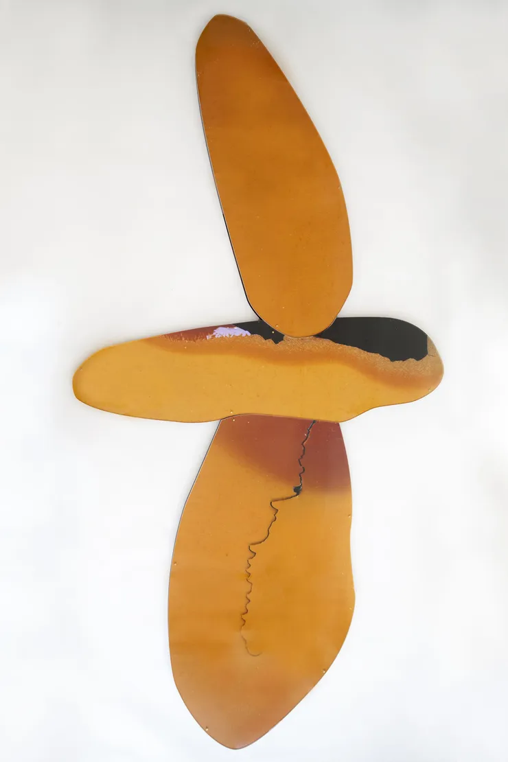 Sara Naim, Reaction 13, 2016-2017, C-Type Digital Print, Plexiglass and Wood, 222 x 114 cm.