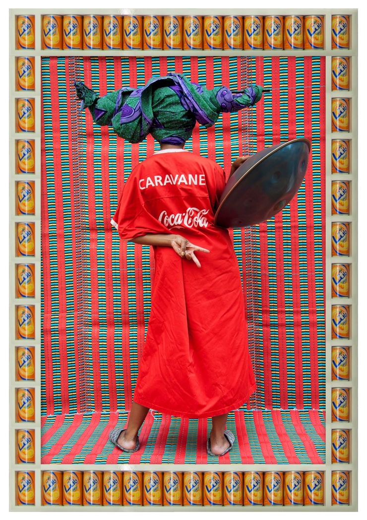 Hassan Hajjaj, ‘Caravane’, 2011, metallic Lambda print on Dibond with wood found objects frame, 136 x 93 cm.