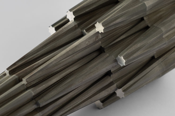 Sahand Hesamiyan, Kanoon I, 2020, Steel 45 Rockwell Hardness, 40 x 9.5 x 10 cm, Edition of 3, 1AP, Detail