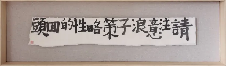 彭薇, 画字系列：请注意浪子策略性的回头, 2021