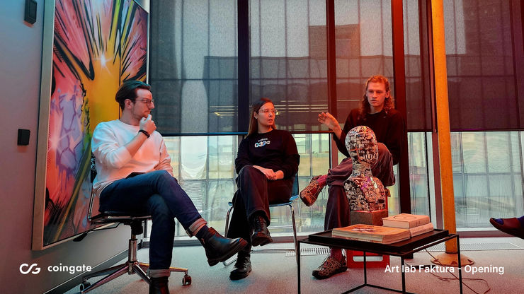 Faktura Studio at CoinGate, The story of how Faktura Studio transformed the CoinGate office into an art lab