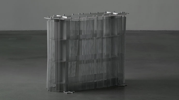 Mantas Lesauskas's Chainmail-Inspired Design | Elle Decoration Feature, 'T SW Small Book Shelf' by Mantas Lesauskas featured in the Elle...