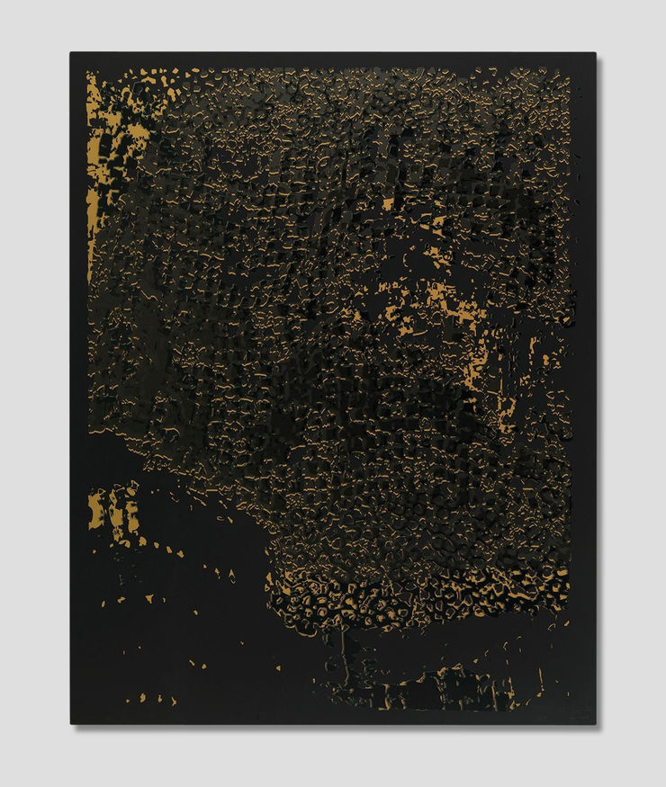 El Anatsui, Black Edge with Pearl, 2013