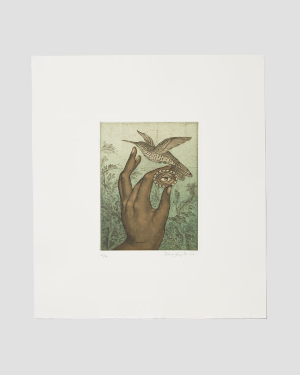 Fatima Ronquillo, Hummingbird with Lover's Eye, 2021