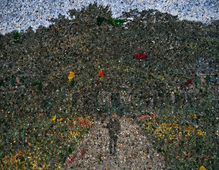 Abelardo Morell - <em>Tent Camera Image on Ground- View of the Golden Gate Bridge From Kirby Cove</em>, 2012