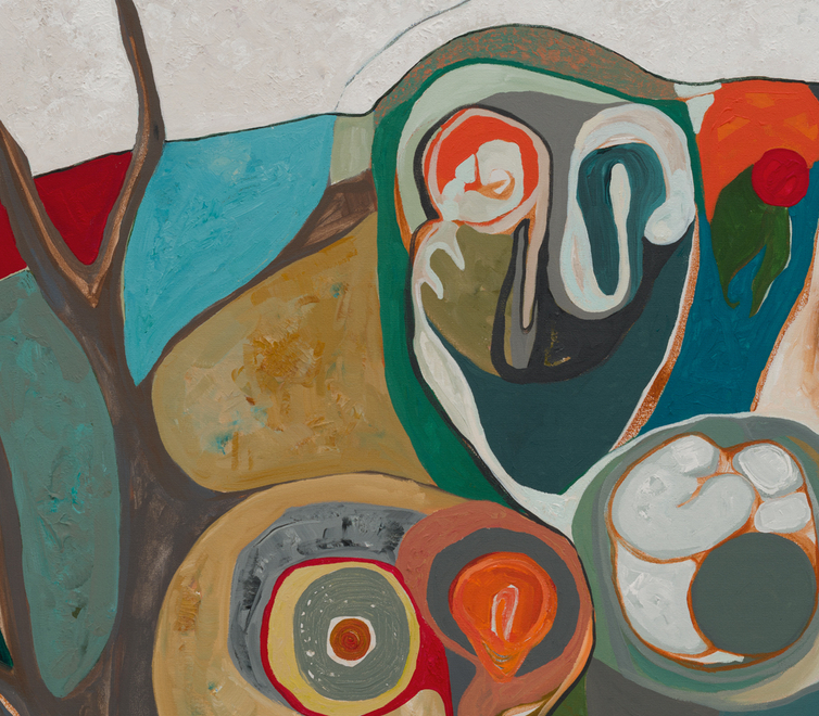 Merikokeb Berhanu and Fred Tomaselli at Frieze Los Angeles