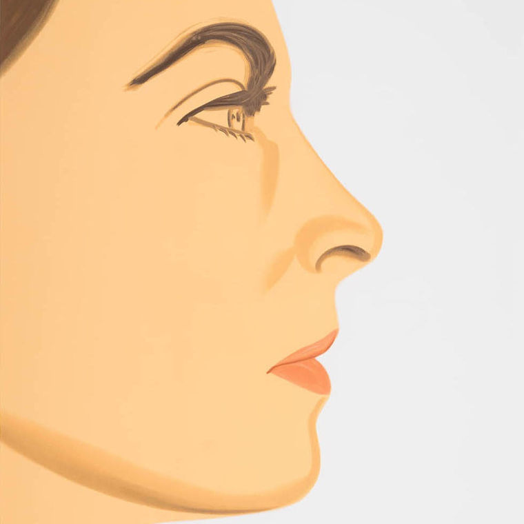 Detail from "Olivia 1" by Alex Katz