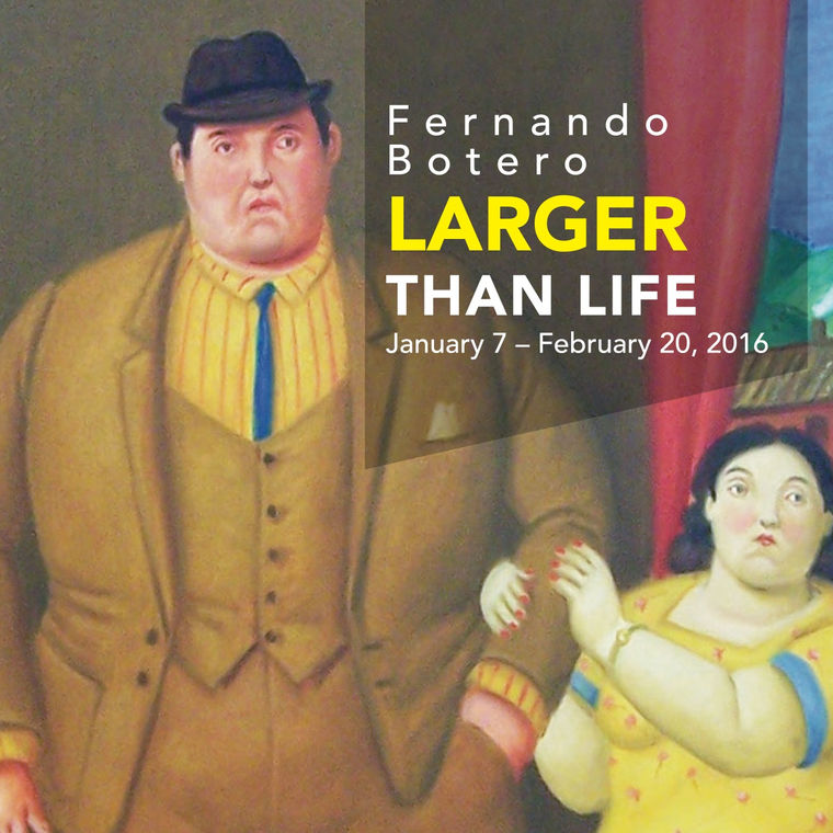 Detail of "Man and Woman (Pareja)" from Fernando Botero, Larger Than Life, January 7-February 20, 2016