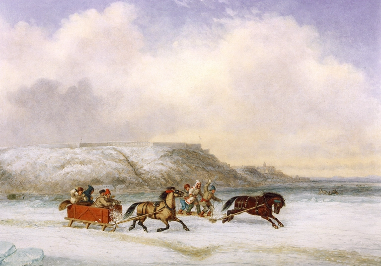 <span class=%22title%22>Sleigh Race on the St. Lawrence at Quebec - Course de traîneau sur le fleuve St-Laurent à Québec<span class=%22title_comma%22>, </span></span><span class=%22year%22>1852</span>