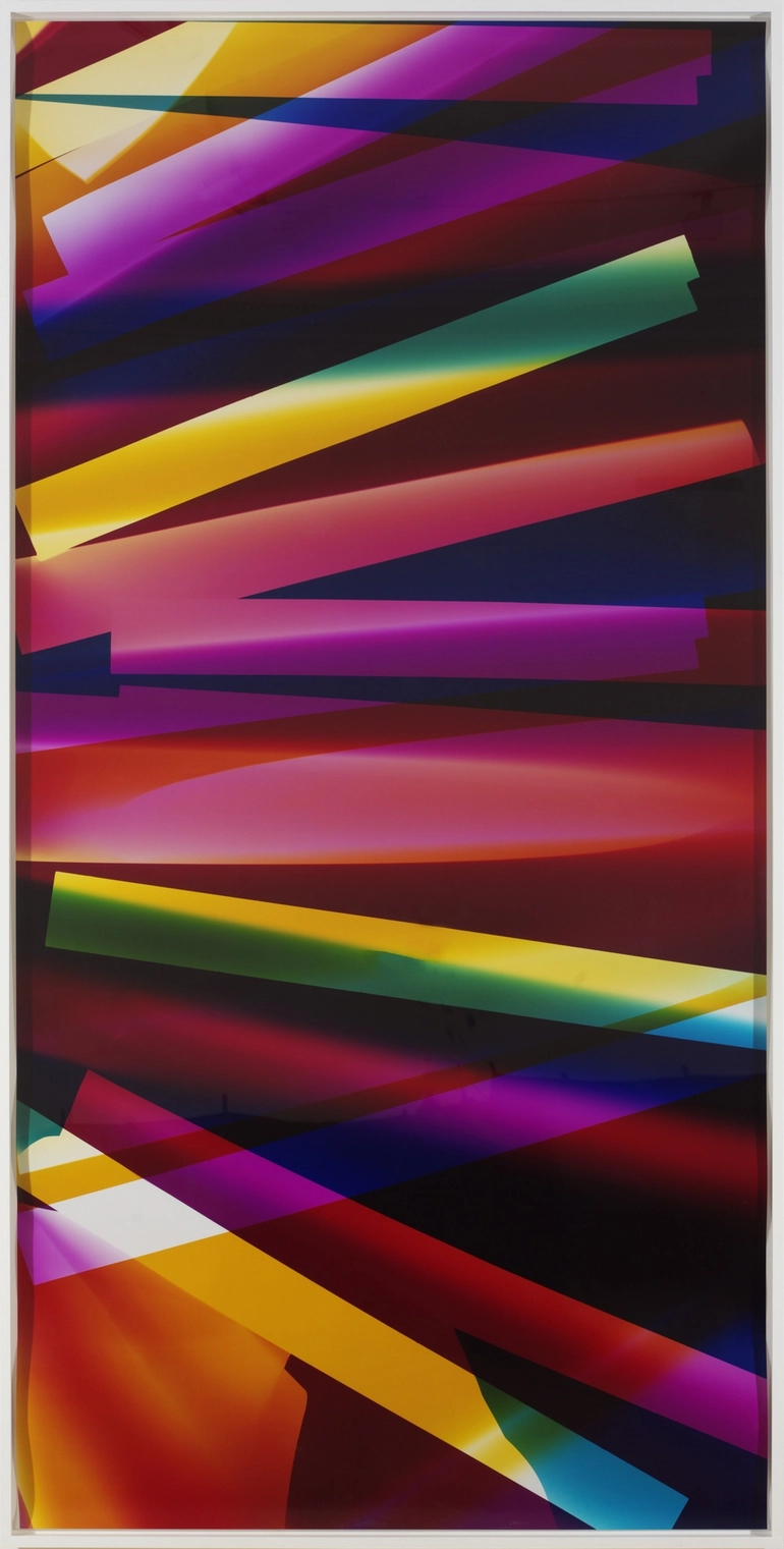 Six Magnet, Three Color Curl (CMY: Irvine, California, September 6th 2009, Fuji Crystal Archive Type C), 2009