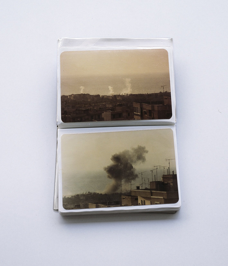 Untitled. Akram Zaatari’s mini album displaying photos of summer 1982
