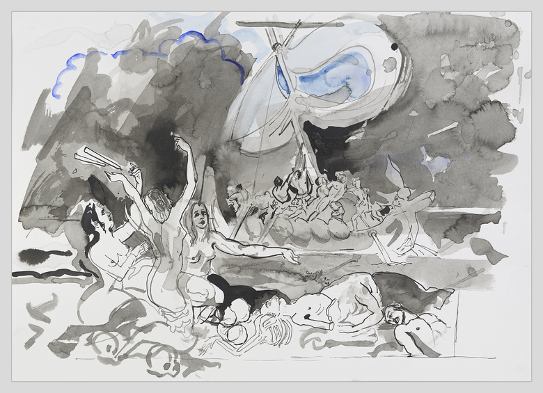 The Sirens and Ulysses (after William Etty)