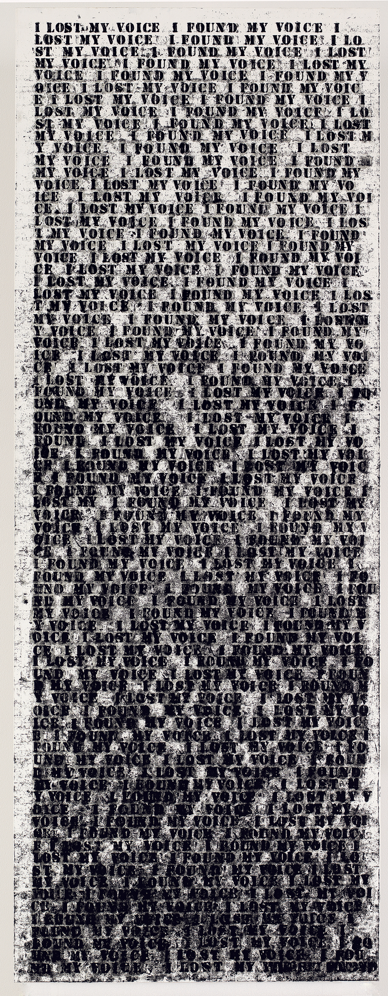 Untitled (I Lost My Voice I Found My Voice)