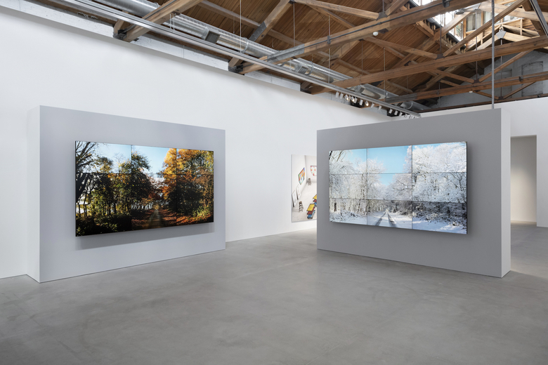 Installation view of&nbsp;David Hockney: Time and More, Space and More... 