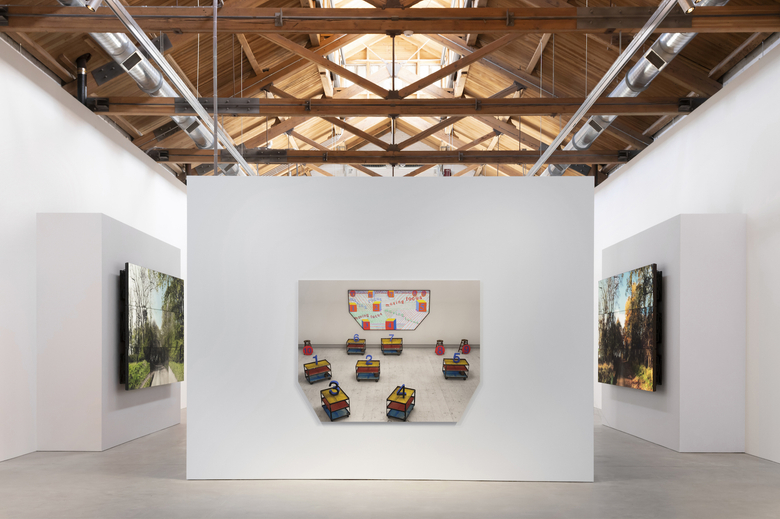 Installation view of&nbsp;David Hockney: Time and More, Space and More...&nbsp;