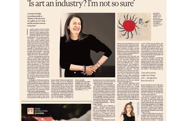 Daniella Luxembourg in the Fuller Building, New York, the location of her new gallery. Photo by Weston Wells.