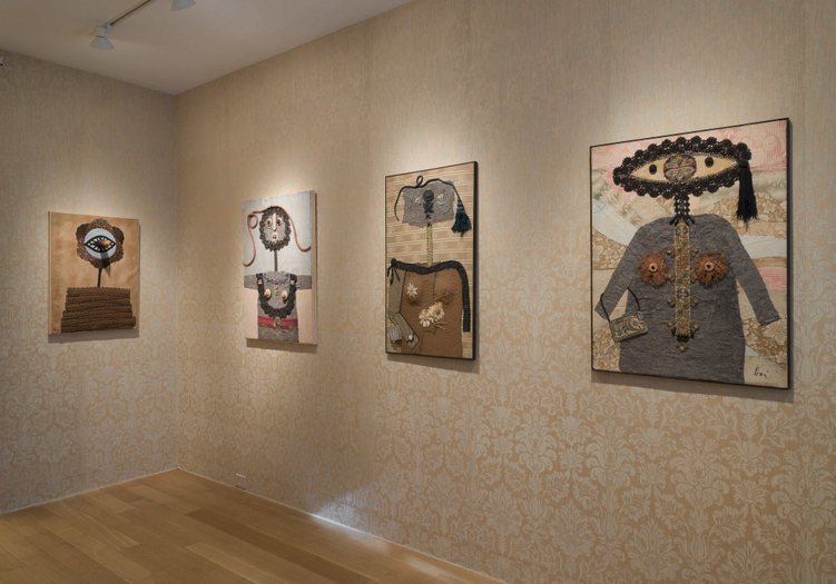 Enrico Baj, installation view of the Ladies