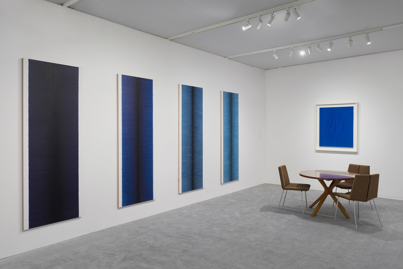 Installation view of Luxembourg & Dayan, Booth D6 at the ADAA Art Show 2019.  Courtesy Luxembourg & Dayan, New York and London.  Photo: Andy Romer.