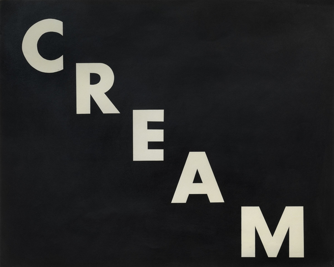 ED RUSCHA, Cream, 1974