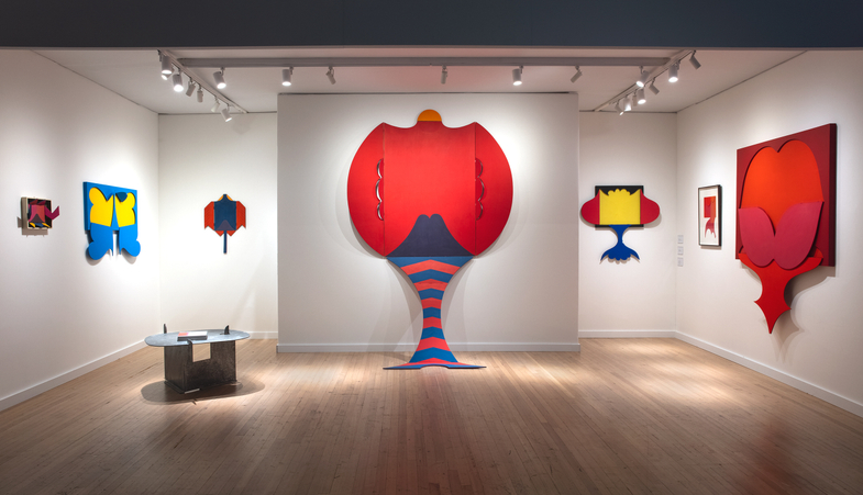 Installation view of Noguchi/Nakai at ADAA 2024. Photo: Jean Vong. Courtesy of Luxembourg + Co.