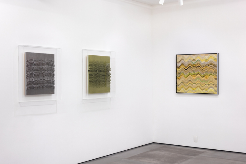 vista da exposição -- abraham palatnik: em movimento -- galeria nara roesler | rio de janeiro, 2018