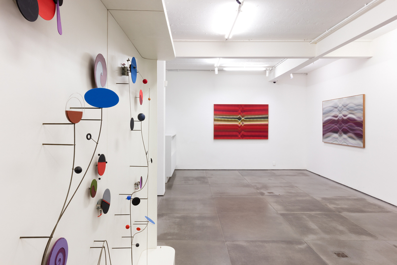 vista da exposição -- abraham palatnik: em movimento -- galeria nara roesler | rio de janeiro, 2018