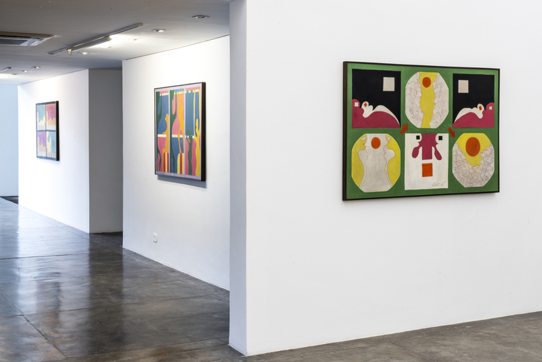 S&eacute;rgio Sister, Imagens de uma juventude pop &ndash; Pinturas pol&iacute;ticas e desenhos da cadeia, vista da exposi&ccedil;&atilde;o, 2019. Foto &copy;...