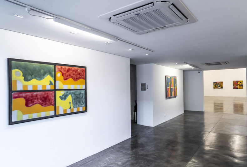 S&eacute;rgio Sister, Imagens de uma juventude pop &ndash; Pinturas pol&iacute;ticas e desenhos da cadeia, vista da exposi&ccedil;&atilde;o, 2019. Foto &copy;...