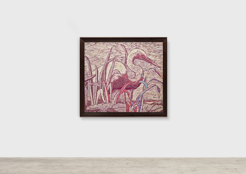 Vik Muniz Dinheiro Vivo: Garça, 2022 impressão jato de tinta em papel archival 101,6 x 113,5 cm