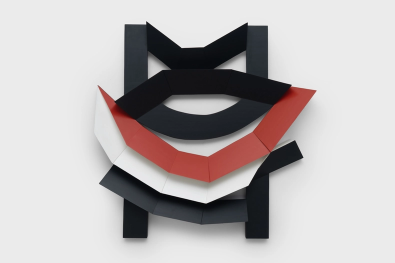 Emanoel Araujo Sem título 1990 escultura em madeira pintada 163 x 163 x 20 cm