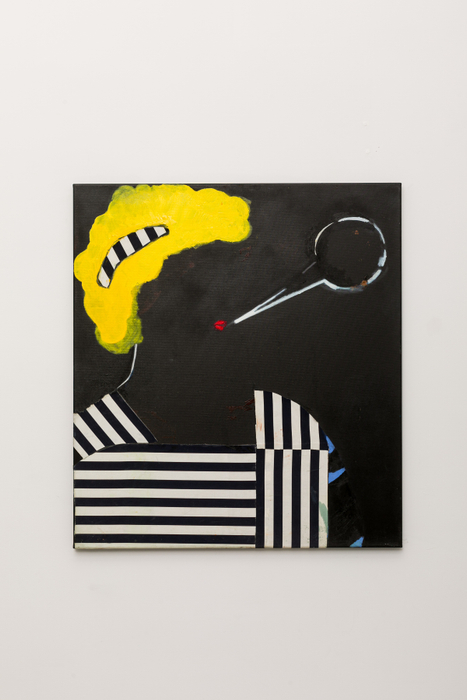 Cristina Canale Blondie, 2020 tinta óleo e tecido sobre tela / oil paint and fabric on canvas 100 x 90...