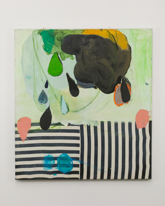 Cristina Canale Listras e lágrimas, 2020 tinta óleo e tecido sobre tela / oil paint and fabric on canvas 110...