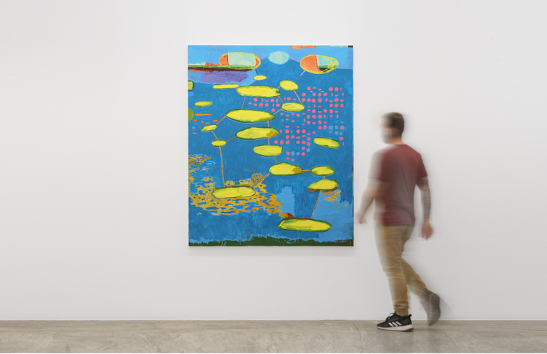 Bruno Dunley Diagrama aquático, 2021 tinta óleo sobre tela 170 x 140 cm