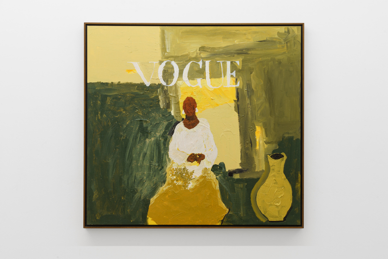 Elian Almeida Anastácia (Vogue Brasil), 2021 tinta acrílica sobre tela 104 x 96 cm | 40.9 x 37.8 in