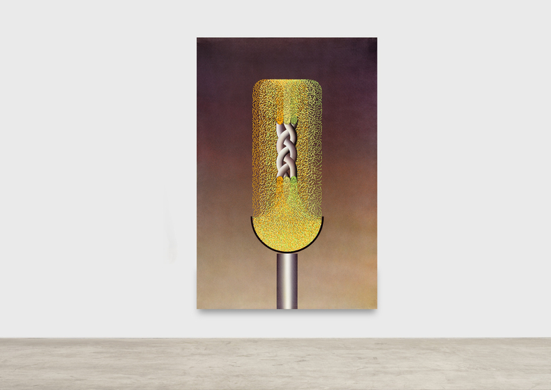 Julio Le Parc Alchimie 41, 1989 acrylique sur toile 195 x 130 cm