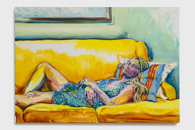 Maria Klabin Anna no Studio 2024 tinta óleo sobre tela 70 x 100,5 x 3,4 cm