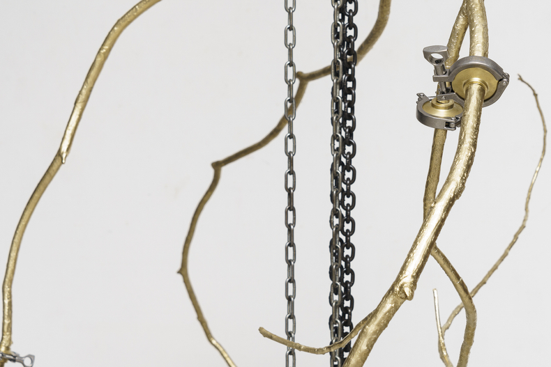 Laura Vinci Quebra-Galho 2025 lat&atilde;o, a&ccedil;o inoxid&aacute;vel e a&ccedil;o ed unique 355 x 192 x 130 cm