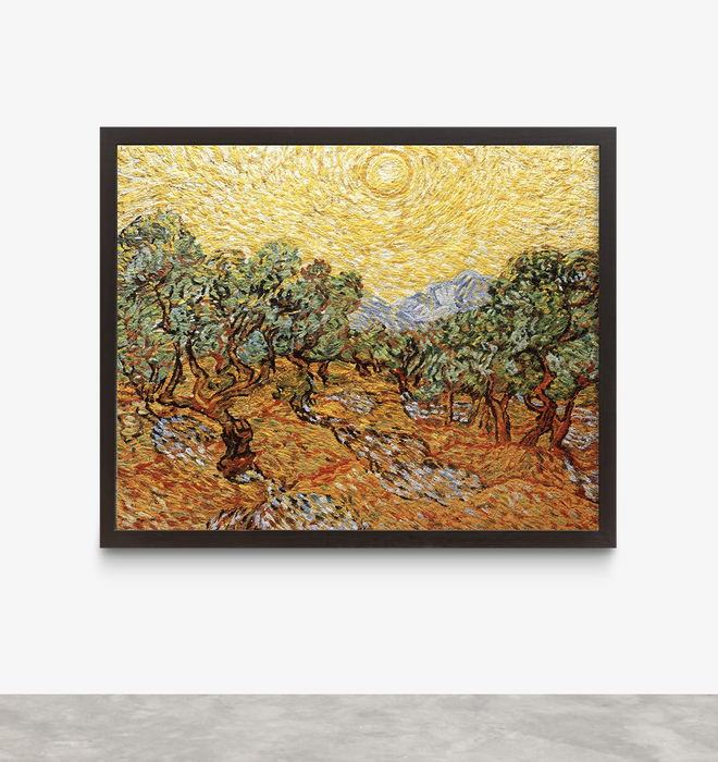 Vik Muniz Pictures of Pigment: Olive Trees with Yellow Sky and Sun, a partir de Van Gogh, 2007 c-print digital...