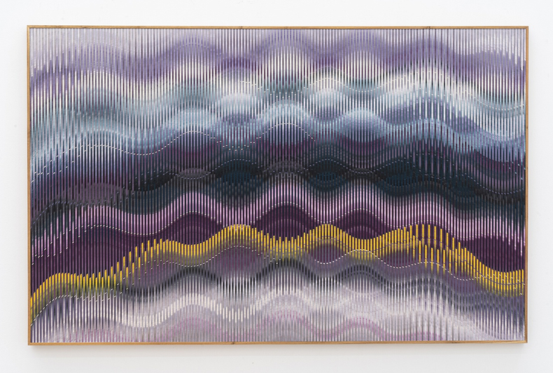 Abraham Palatnik W-533, 2014 tinta acrílica sobre madeira acrylic paint on wood 107,2 x 168,2 cm 42.2 x 66.2 in