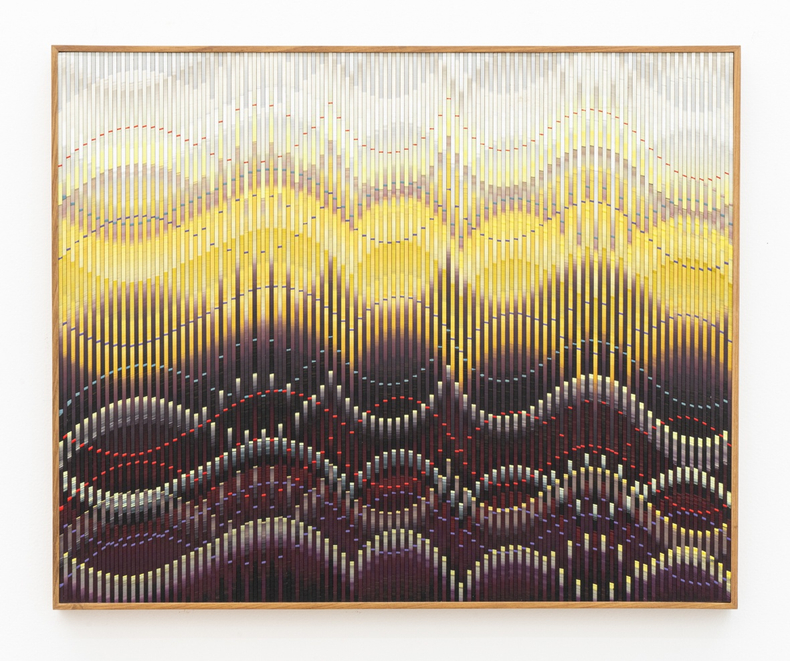 Abraham Palatnik W-M/64, 2018 tinta acrílica sobre madeira acrylic paint on wood 70 x 80 cm 27.6 x 31.5 in