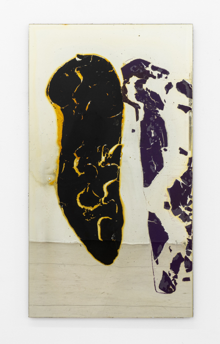 Carlito Carvalhosa Untitled (P03), 2013 acrílica, espelho e vidro / acrylic, mirror and glass 160 x 90 cm / 63...