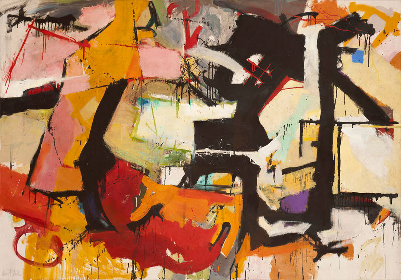 Audrey Flack, Abstract Force: Homage to Franz Kline, 1951–52