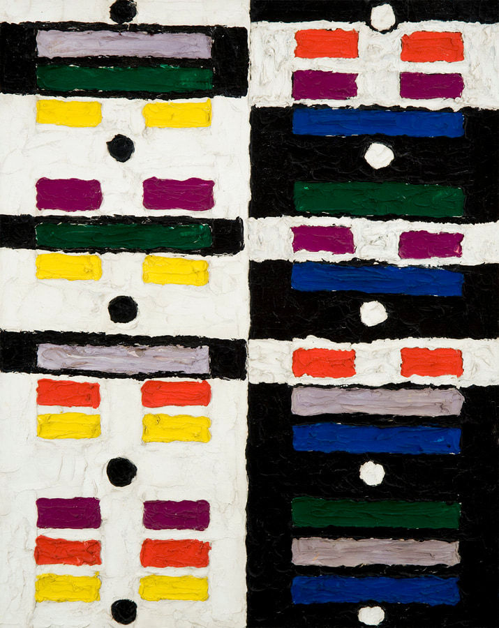 Alfred Jensen, The Trigram 5 Yin and Yang, 1960