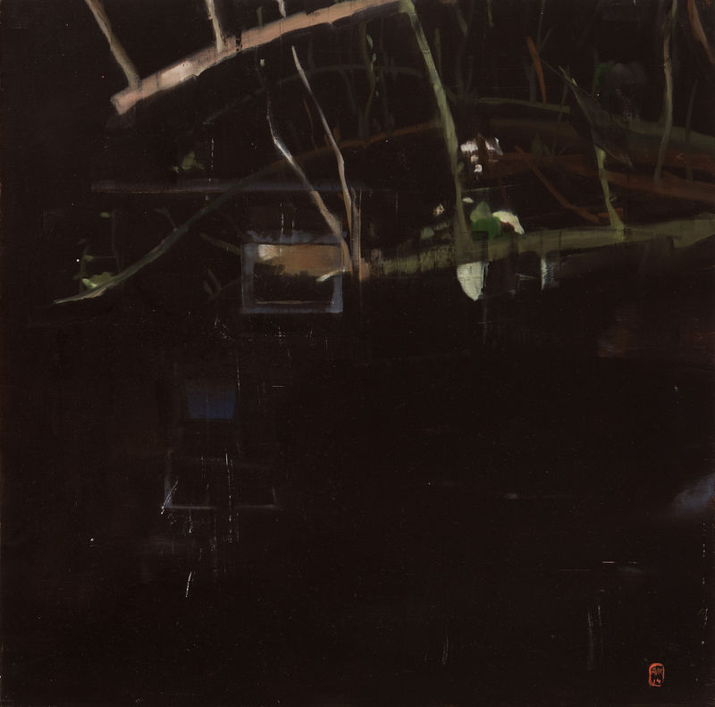 Alex Kanevsky Dark Garden, 2015 Oil on panel, 20 x 20 in. (50.8 x 50.8 cm)