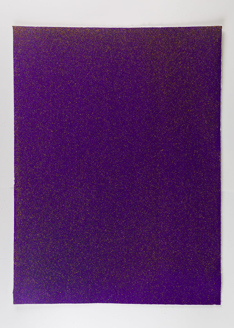 John Knuth Untitled, 2019 Acrylic/Flyspeck on paper, 27 3/4 x 20 3/4 inches