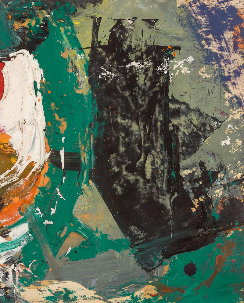 Franz Kline Untitled, n.d. Oil on paper mounted on canvas, 8 3/4 x 7 inches