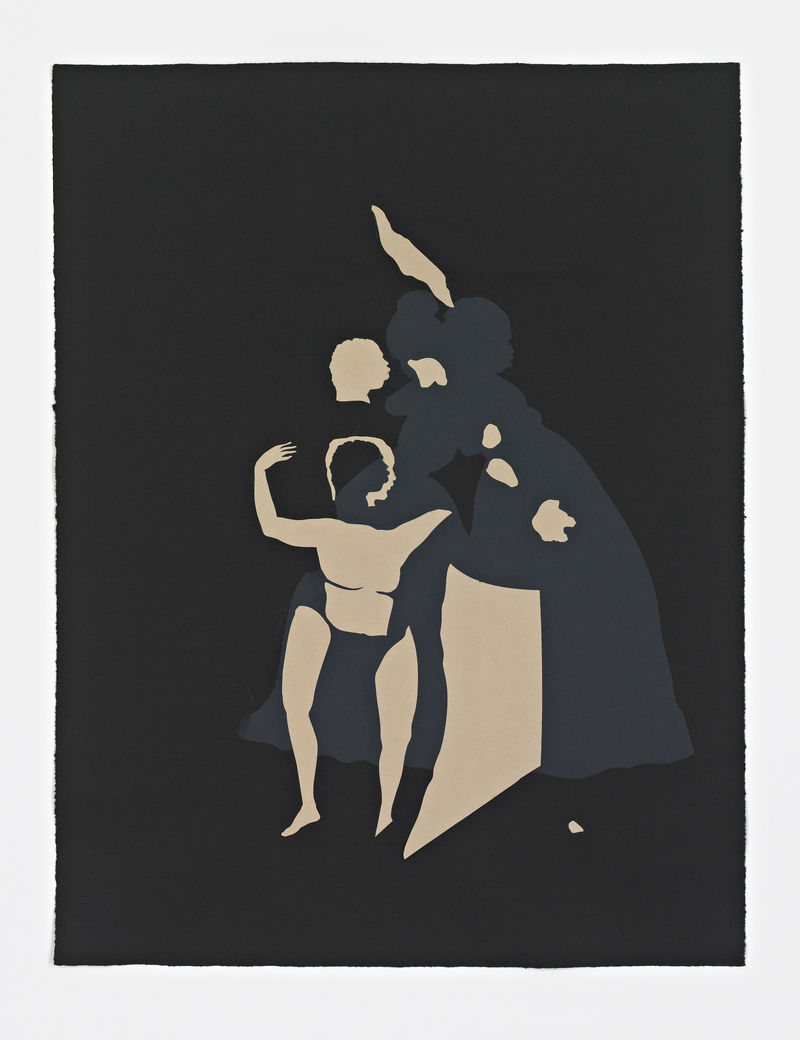 Kara Walker Bureau of Refugees: July Franklin and (illegible) started to report the outrage, not heard from afterward, 2007 Cut...