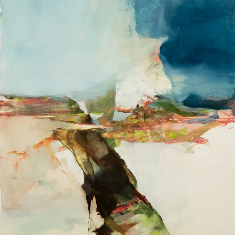 Hollis Heichemer outer edge, 2020 Oil on Mylar mounted on board, 20 x 20 inches (50.8 x 50.8 cm)
